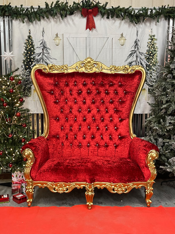 Santa throne rental dfw, dallas, fort worth